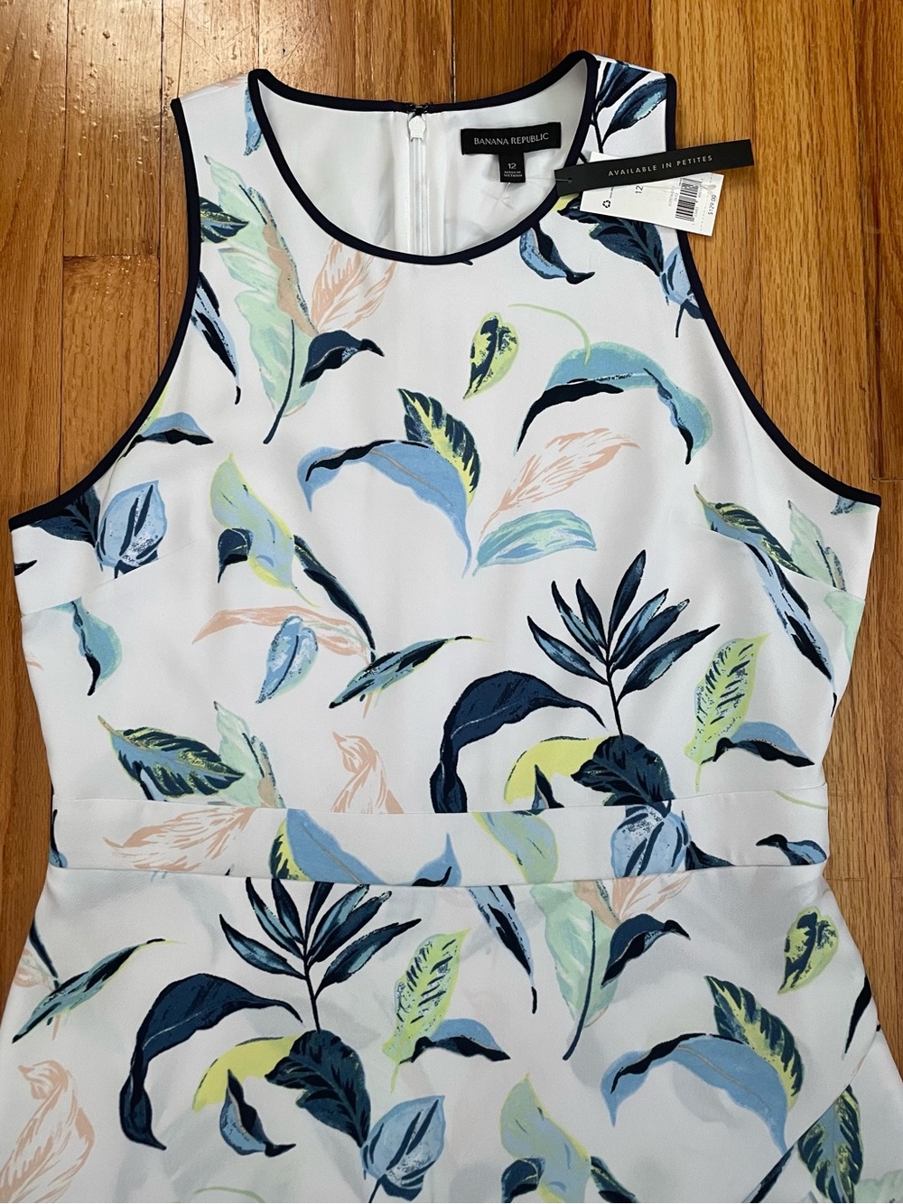 NWT Banana Republic Sleeveless Midi Flared Dress Floral Print Women’s Size 12 - Picture 5 of 12